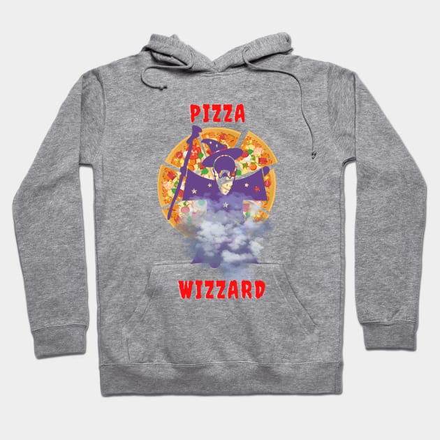 Pizza wizzard magic spell Hoodie by Rubi16